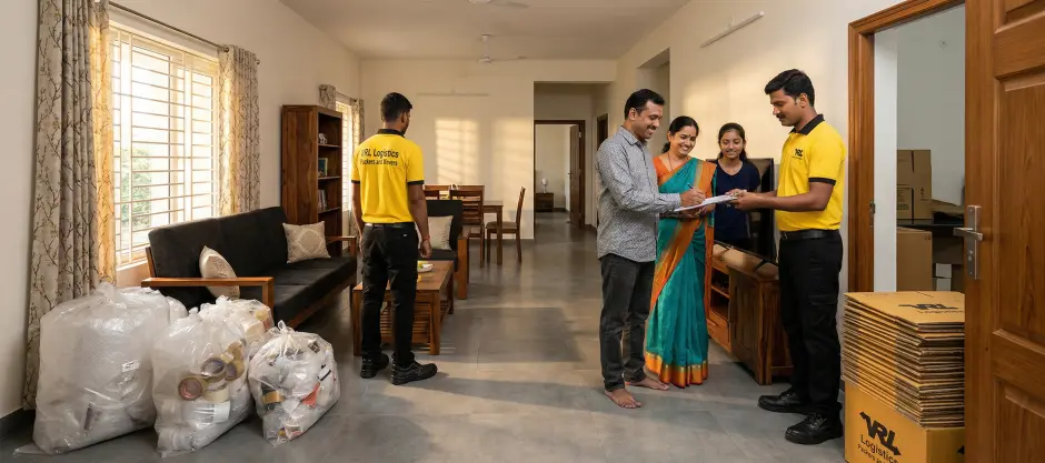 Final handover and placement at destination — VRL Logistics relocation project completion