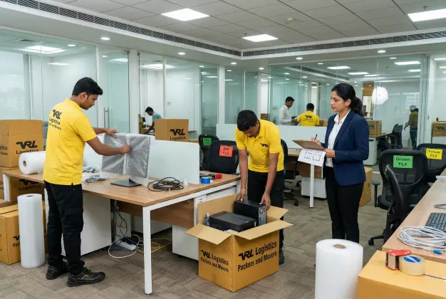 Office shifting service with minimal downtime and asset-safe movement