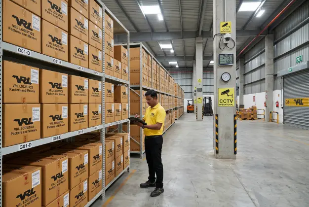 Warehousing services with monitored storage and inventory management