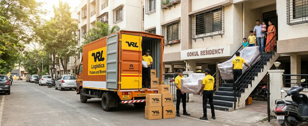 Household relocation service — professional packing and safe transport by VRL Logistics packers and movers