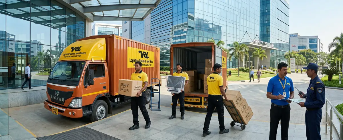 Office shifting service — professional corporate relocation with minimal downtime by VRL Logistics packers and movers